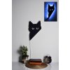 Nástěnná dekorace CAT s LED osvětlením modrá