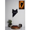 Nástěnná dekorace CAT s LED osvětlením žlutá