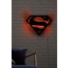 Nástěnná dekorace SUPERMAN s LED osvětlením červená