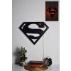 Nástěnná dekorace SUPERMAN s LED osvětlením červená