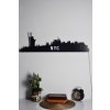 Nástěnná dekorace NYC SKYLINE s LED osvětlením žlutá