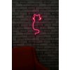Nástěnná dekorace s LED osvětlením CAT růžová