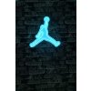 Nástěnná dekorace s LED osvětlením BASKETBALL modrá