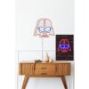 Nástěnná dekorace s LED osvětlením DARTH VADER červená modrá
