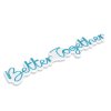 Nástěnná dekorace s LED osvětlením BETTER TOGETHER modrá