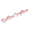 Nástěnná dekorace s LED osvětlením BETTER TOGETHER červená