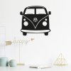 Nástěnná dekorace VW T1 kov černá