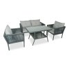 Sestava zahradního nábytku SHANGAI 62 šedá
