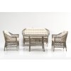 Sestava zahradního nábytku DOVE krémová, béžová