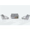 Sestava zahradního nábytku REAL  bílá, šedá