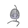 Zahradní závěsné houpací křeslo FINDIK šedé