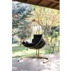 Zahradní závěsné houpací křeslo DAMLA zlaté, černé