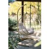 Zahradní závěsné houpací křeslo DAMLA zlaté, krémové