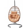 Zahradní závěsné houpací křeslo TAVUS cappuccino