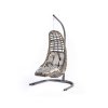 Zahradní závěsné houpací křeslo BODRUM šedé