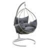 Zahradní závěsné houpací křeslo MAVERA antracit, bílé