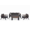 Sestava zahradního nábytku ATLAS šedá, černá