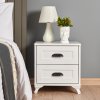 Noční stolek TUVALLE bílý ořech