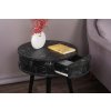 Odkládací stolek YUVARLAK černý