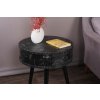 Odkládací stolek YUVARLAK černý