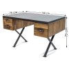 Psací stůl MALIARI hnědý