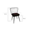 Set židlí YILDIZ černý