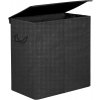 Koš na prádlo dvoudílný 142 l černý