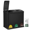 Odpadkový koš na tříděný odpad 3 x 8 l šedý