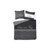 Povlečení FEROS černošedé 160 x 200 cm