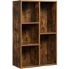Policový regál 50x24x80cm rustikální hnědý