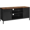 Televizní stolek  120x40x55cm černý hnědý