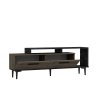Televizní stolek NIVA ořech černý mramor