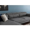 Rohová sedací souprava JIVAGO šedá