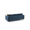 Pohovka trojmístná KALE VELVET modrá