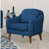 Pohovka s křeslem SOFIA modrá