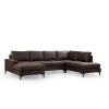 Rohová sedací souprava PORTO CORNER hnědá