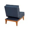 Pohovka s křeslem FUOCO modrá