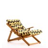 Lehátko dřevěné REPOSE žluté;černé