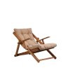 Lehátko dřevěné REPOSE hnědé