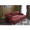 Rohová sedací souprava rozkládací ECE L červená