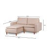 Rohová sedací souprava LUNGO MINI krémová