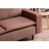 Rohová sedací souprava LUNGO hnědá