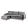 Rohová sedací souprava LUNGO šedá