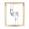 Obraz na MDF s rámem DVĚ RUCE 23,5 x 28,5 cm