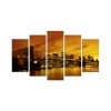 Obraz na MDF 5ks VEČERNÍ MOST 20 x 60 (1) 20 x 50 (2) 20 x 40 cm (2)