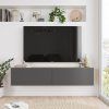 Nástěnný TV stolek FR10 borovice atlantic, šedá