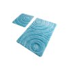 Koupelnová předložka dvoudílná WAVE tyrkysová