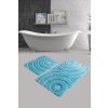 Koupelnová předložka dvoudílná WAVE tyrkysová