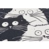 Koupelnová předložka WHITE CATS chlupaté kočičky