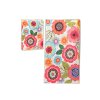 Koupelnová předložka 2 ks GALVIN barevné květy